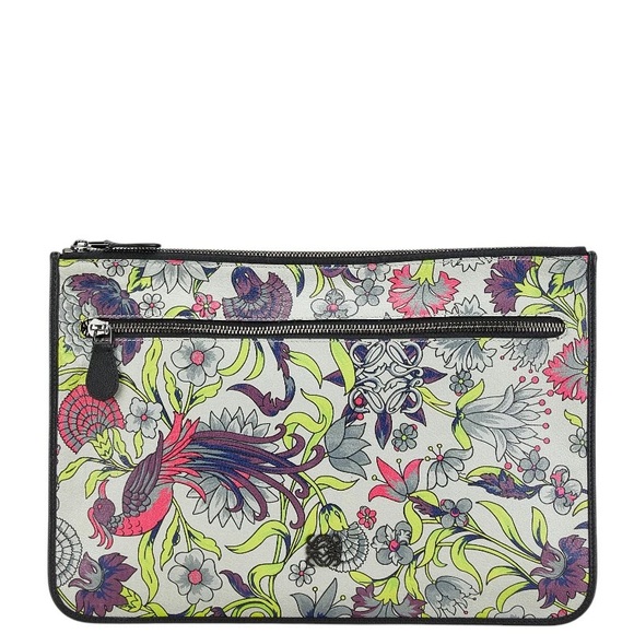 Loewe Handbags - Loewe Limited Edition Floral Anagram Clutch